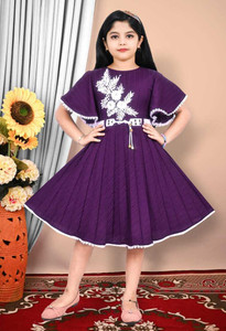 hira fashion Girls Below Knee Festive/Wedding Dress