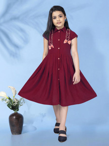 Fashion Dream Girls Below Knee Casual Dress