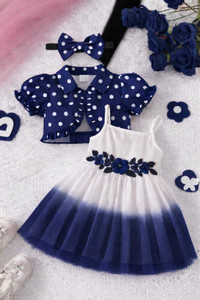 MISCHIF FASHION NA Baby Girls Midi/Knee Length Party Dress