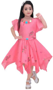 Mohuya Girls Midi/Knee Length Party Dress