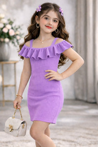 YCT Girls Midi/Knee Length Party Dress