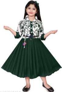 R KAY FASHIONS Girls Below Knee Festive/Wedding Dress