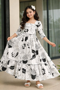 vadli fashion Girls Midi/Knee Length Casual Dress