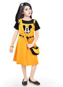 NewNaivety Girls Midi/Knee Length Casual Dress