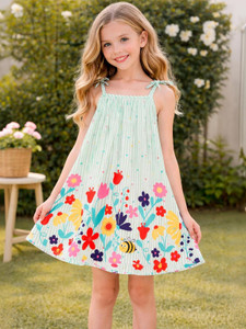 Dhanoo Fashion Girls Above Knee Casual Dress