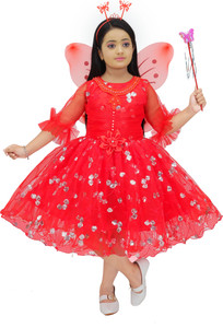 N FASHION AFIYA Girls Calf Length Party Dress