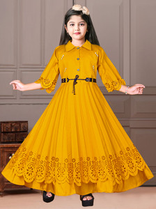 Srgoldlive Girls Maxi/Full Length Party Dress