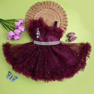 LM FASHION Indi Baby Girls Below Knee Party Dress