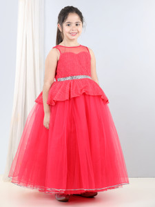 Toy Balloon Kids Girls Maxi/Full Length Party Dress