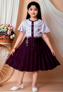 j.n.s rozina Indi Girls Below Knee Festive/Wedding Dress