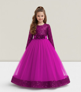 Texaso Premium Girls Maxi/Full Length Festive/Wedding Dress