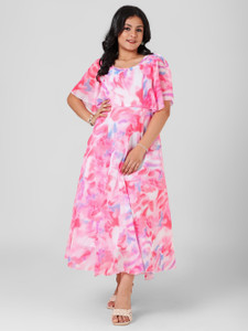 Aarya Designer Girls Maxi/Full Length Casual Dress