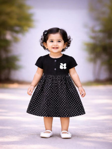 babeezworld Baby Girls Midi/Knee Length Casual Dress