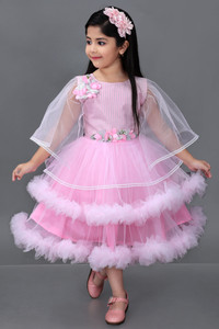 Bongprince Girls Below Knee Party Dress