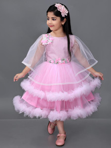 Bongprince Girls Below Knee Party Dress