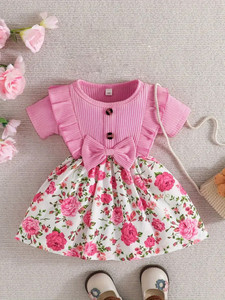 EVOSEL Girls Midi/Knee Length Casual Dress
