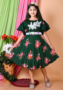 ANEHADRESSES Indi Girls Below Knee Party Dress