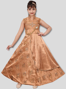VIVEKGAMENTS Girls Maxi/Full Length Festive/Wedding Dress
