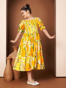 ZWERLON Indi Girls Below Knee Casual Dress