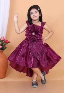 AK RAJ GARMENTS Baby Girls Below Knee Party Dress