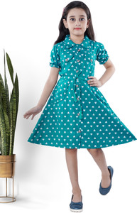 fashion karft Girls Midi/Knee Length Casual Dress
