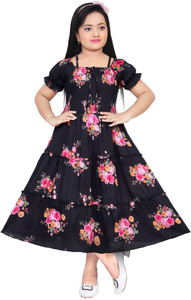 DSGARMENT Girls Midi/Knee Length Festive/Wedding Dress