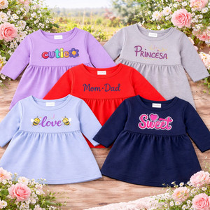 TinyVail Baby Girls Above Knee Casual Dress