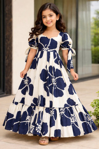 vadli fashion Girls Maxi/Full Length Festive/Wedding Dress
