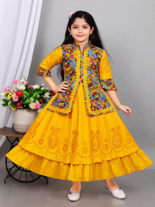 Mdmongaldresses Girls Maxi/Full Length Party Dress