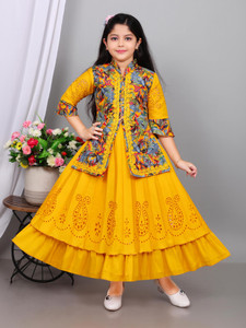 Mdmongaldresses Girls Maxi/Full Length Party Dress