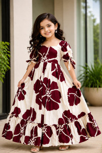 nidhikishan Girls Maxi/Full Length Festive/Wedding Dress