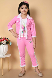 RRFASHION Girls Midi/Knee Length Casual Dress