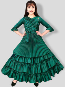 SVM FASHION Girls Maxi/Full Length Festive/Wedding Dress