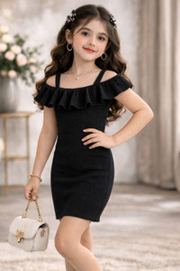 YCT Girls Midi/Knee Length Party Dress