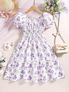 dhvani fashion Indi Girls Calf Length Casual Dress