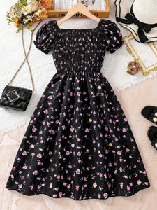 Ethit Indi Girls Midi/Knee Length Party Dress
