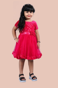 Shree fashion fab Indi Girls Midi/Knee Length Casual Dress