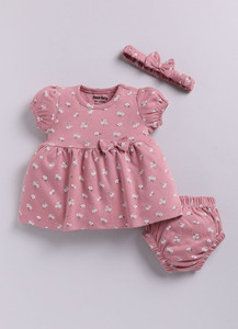 Smart Baby Baby Girls Above Knee Casual Dress