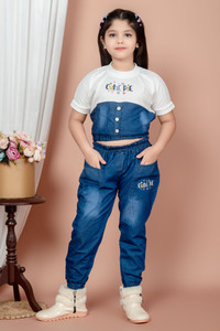 MEHRAJDRESSES Girls Party(Festive) Top Pant