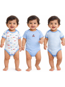 VParents Romper For Baby Boys & Baby Girls Printed Cotton Blend