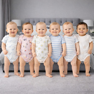 ZIKKU Dungaree For Baby Boys & Baby Girls Casual Printed Cotton Blend