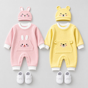 GTHREE Romper For Baby Boys & Baby Girls Casual Printed Pure Cotton