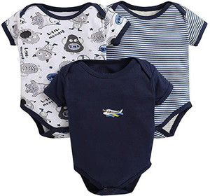 SMILEY APPU CLOTHING Romper For Baby Boys Casual Striped Pure Cotton