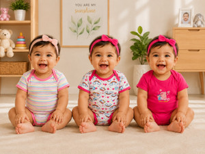 GME Romper For Baby Boys & Baby Girls Casual Printed Cotton Blend