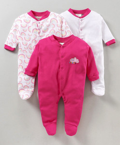 Modern Mama Romper For Baby Boys & Baby Girls Casual Printed, Striped Cotton Blend