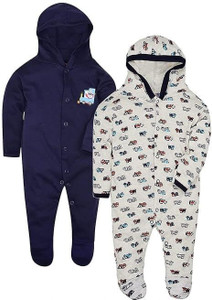 Mahadev Impex Romper For Baby Boys & Baby Girls Casual Printed Pure Cotton