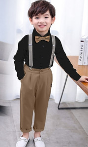 purplesky Boys Party(Festive) Shirt Suspenders, Bow Tie, Pant