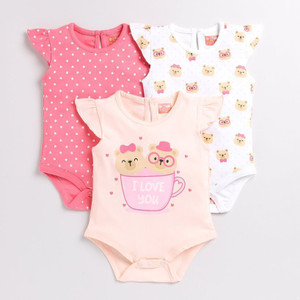 Snuggly Monkey Romper For Baby Girls Casual Printed Pure Cotton
