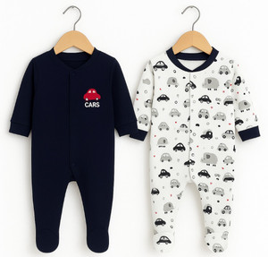 kidiyo Romper For Baby Boys & Baby Girls Casual Printed Cotton Blend