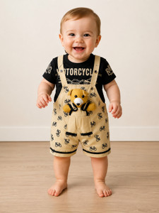 ONLINE SERVICES HUB Baby Boys & Baby Girls Casual Dungaree Dungaree